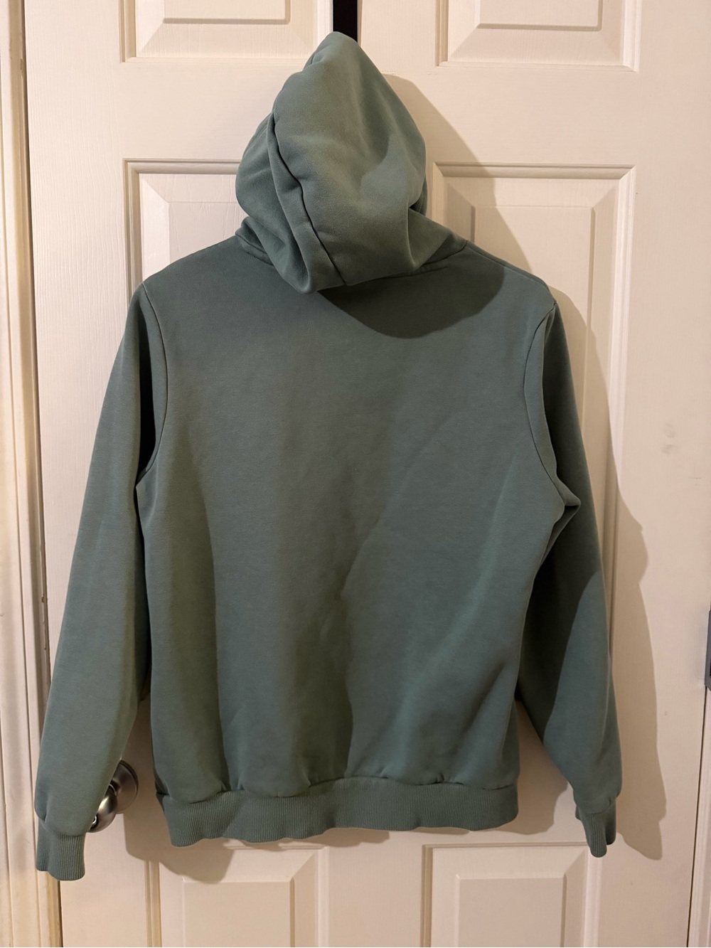 Puma Boys Sage Green Logo Hoodie - Picture 3 of 4